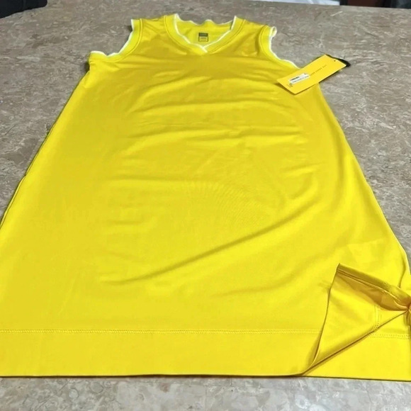 LOLE sport dress ,tennis dress Cross Court ,yellow, activewear, pickleball,NWT - Picture 4 of 13
